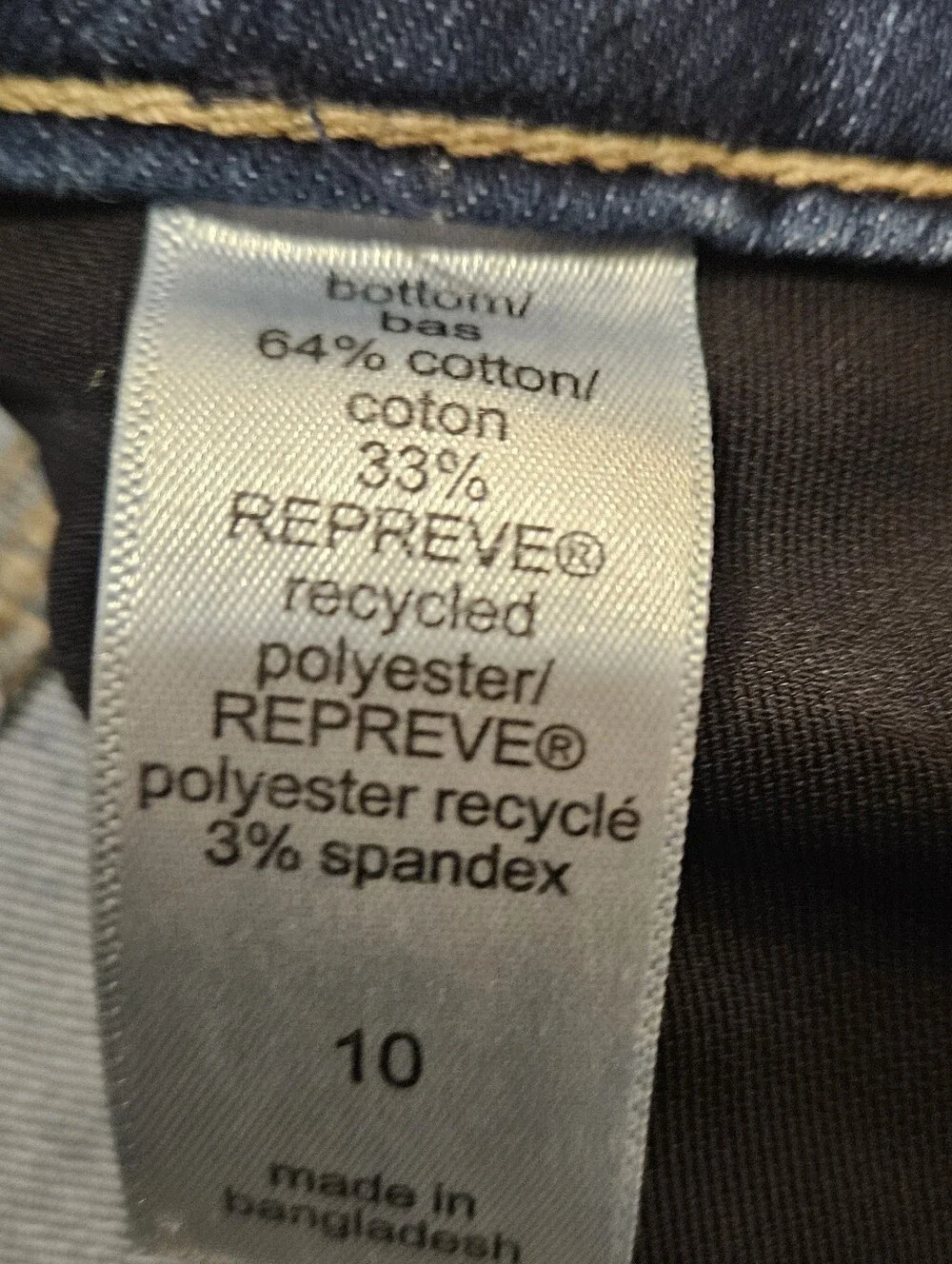 Everflex From Maurices Women's Blue Denim Jeans - Slim Fit Size 10